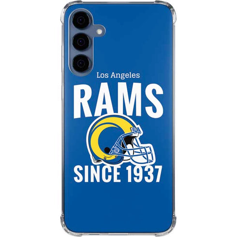 NFL Los Angeles Rams Helmet Galaxy A55 5G Clear Case