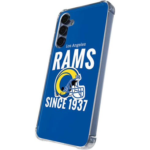 NFL Los Angeles Rams Helmet Galaxy A55 5G Clear Case