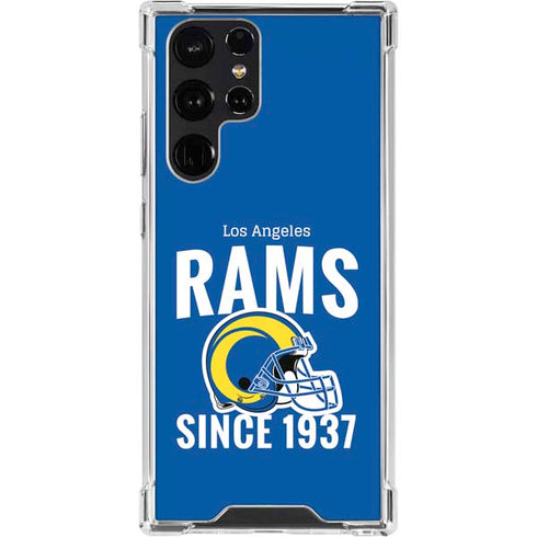 NFL Los Angeles Rams Helmet Galaxy S23 Ultra Clear Case