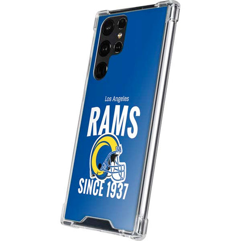NFL Los Angeles Rams Helmet Galaxy S23 Ultra Clear Case