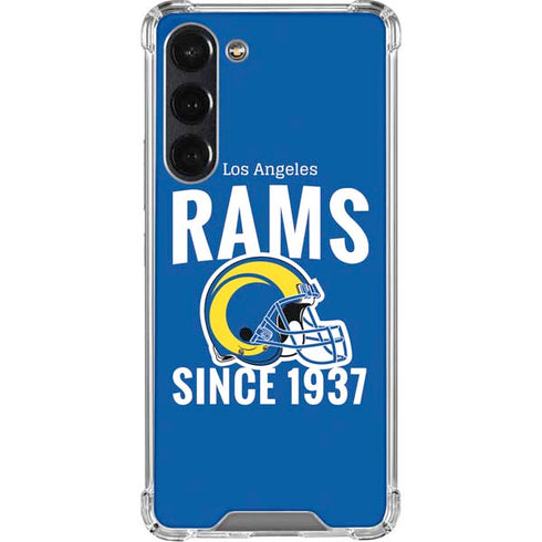 NFL Los Angeles Rams Helmet Galaxy S24 FE Clear Case
