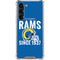 NFL Los Angeles Rams Helmet Galaxy S24 FE Clear Case