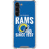 NFL Los Angeles Rams Helmet Galaxy S24 FE Clear Case