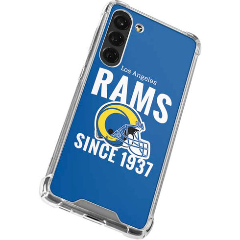 NFL Los Angeles Rams Helmet Galaxy S24 FE Clear Case