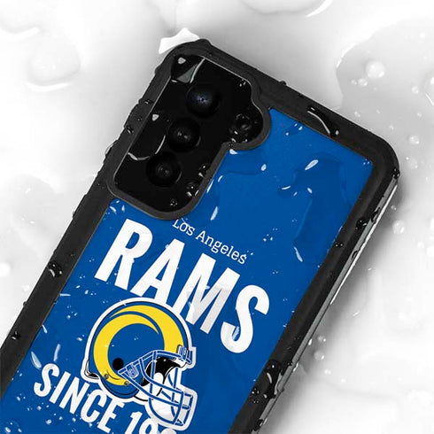 NFL Los Angeles Rams Helmet Galaxy S24 Plus Waterproof Case