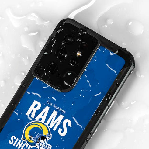 NFL Los Angeles Rams Helmet Galaxy S24 Ultra Waterproof Case