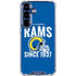 NFL Los Angeles Rams Helmet Galaxy S25 Clear Case