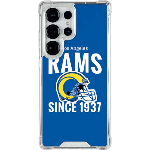 NFL Los Angeles Rams Helmet Galaxy S25 Ultra Clear Case