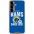 NFL Los Angeles Rams Helmet Galaxy S26 Plus Clear Case