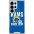 NFL Los Angeles Rams Helmet Galaxy S26 Ultra Clear Case