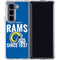 NFL Los Angeles Rams Helmet Galaxy Z Fold5 5G Clear Case