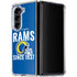 NFL Los Angeles Rams Helmet Galaxy Z Fold5 5G Clear Case