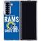 NFL Los Angeles Rams Helmet Galaxy Z Fold6 Clear Case