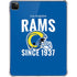 NFL Los Angeles Rams Helmet iPad Pro 11in (2024) Clear Case