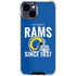 NFL Los Angeles Rams Helmet iPhone 15 Clear Case