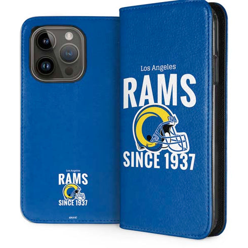 NFL Los Angeles Rams Helmet iPhone 15 Pro Folio Case