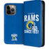 NFL Los Angeles Rams Helmet iPhone 15 Pro Max Folio Case