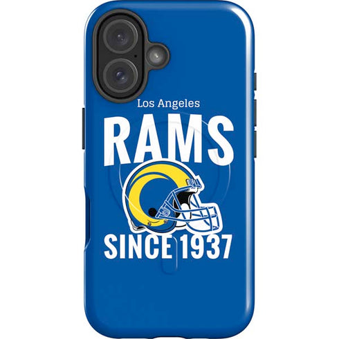 NFL Los Angeles Rams Helmet iPhone 16 Magsafe Impact Case