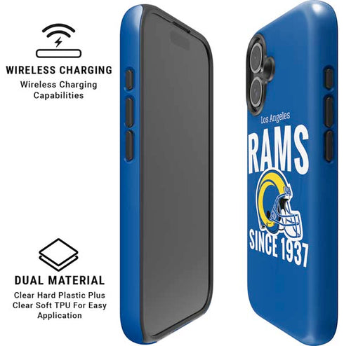 NFL Los Angeles Rams Helmet iPhone 16 Magsafe Impact Case