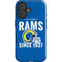NFL Los Angeles Rams Helmet iPhone 16 Plus Impact Case
