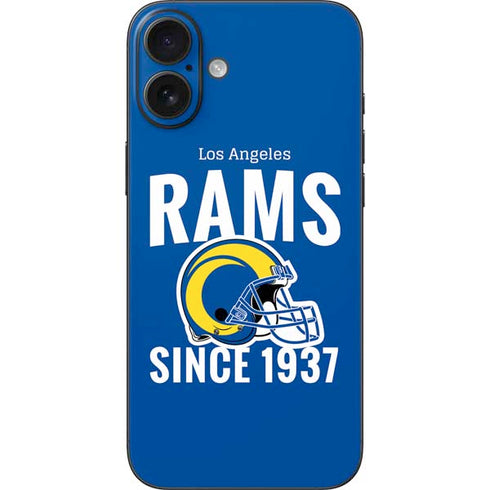 NFL Los Angeles Rams Helmet iPhone 16 Plus Skin