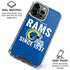 NFL Los Angeles Rams Helmet iPhone 16 Pro Clear Case