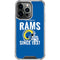 NFL Los Angeles Rams Helmet iPhone 16 Pro Max Clear Case