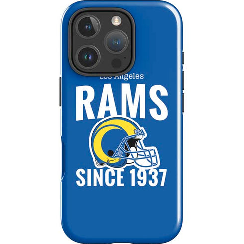 NFL Los Angeles Rams Helmet iPhone 16 Pro Max Impact Case