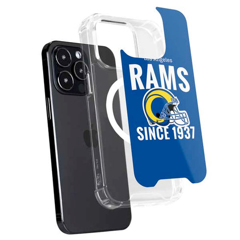 NFL Los Angeles Rams Helmet iPhone 16 Pro Max MagSafe Case