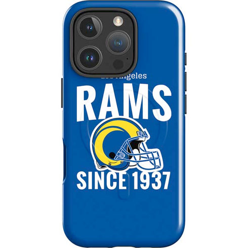 NFL Los Angeles Rams Helmet iPhone 16 Pro Max Magsafe Impact Case