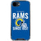 NFL Los Angeles Rams Helmet iPhone 16e Clear Case