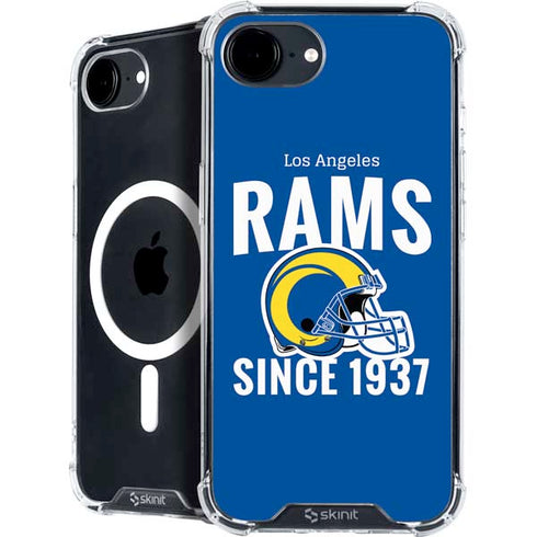 NFL Los Angeles Rams Helmet iPhone 16e MagSafe Case