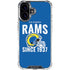 NFL Los Angeles Rams Helmet iPhone 17 Clear Case