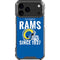 NFL Los Angeles Rams Helmet iPhone 18 Pro Max Clear Case