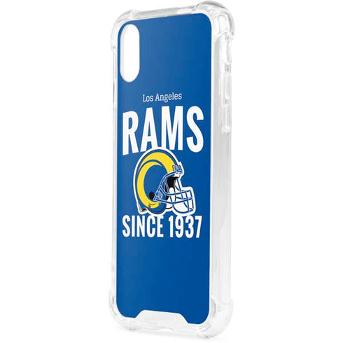 NFL Los Angeles Rams Helmet iPhone XS Clear Case