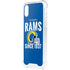 NFL Los Angeles Rams Helmet iPhone XS Clear Case