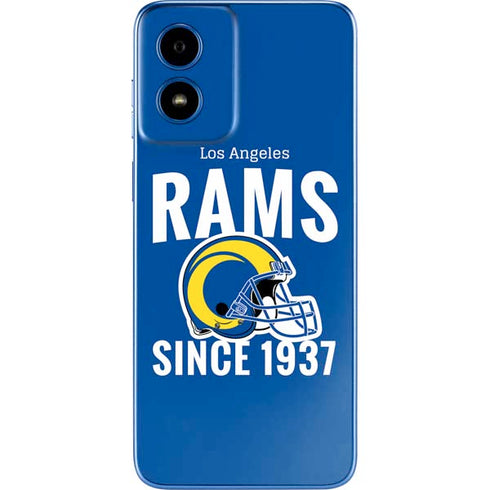NFL Los Angeles Rams Helmet Moto G Play 4G (2024) Skin