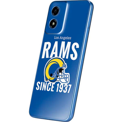 NFL Los Angeles Rams Helmet Moto G Play 4G (2024) Skin