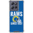 NFL Los Angeles Rams Helmet Moto G Stylus 5G (2025) Clear Case