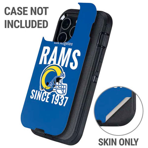 NFL Los Angeles Rams Helmet Otterbox Defender iPhone Skin
