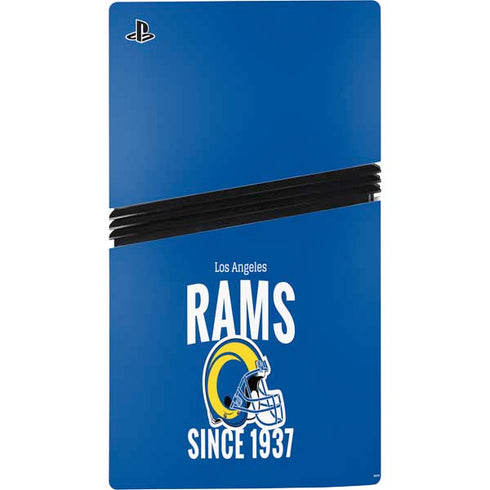 NFL Los Angeles Rams Helmet PS5 Pro Disk Bundle Skin