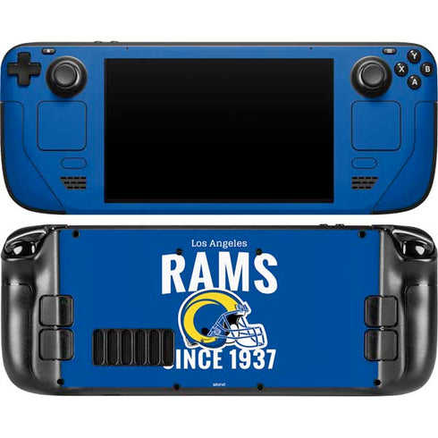 NFL Los Angeles Rams Helmet Steam Deck Handheld Gaming Computer OLED Skin