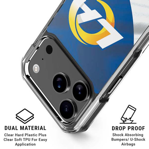NFL Los Angeles Rams iPhone 17 Pro Clear Case