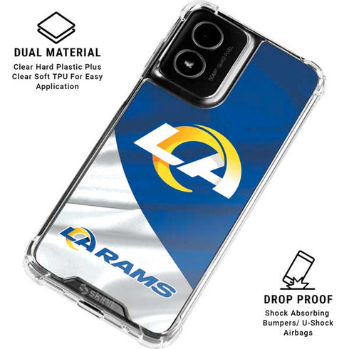 NFL Los Angeles Rams Moto G Power 5G (2024) Clear Case