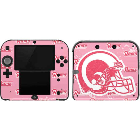 NFL Los Angeles Rams Pink Logo Blast Nintendo Skins