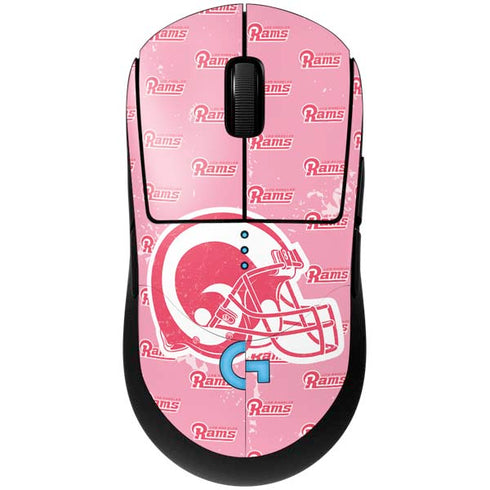 NFL Los Angeles Rams Pink Logo Blast G Pro Wireless Gaming Mouse Skin