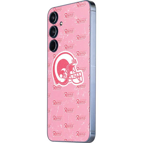 NFL Los Angeles Rams Pink Logo Blast Galaxy A35 5G Skin