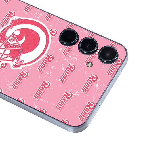 NFL Los Angeles Rams Pink Logo Blast Galaxy A35 5G Skin