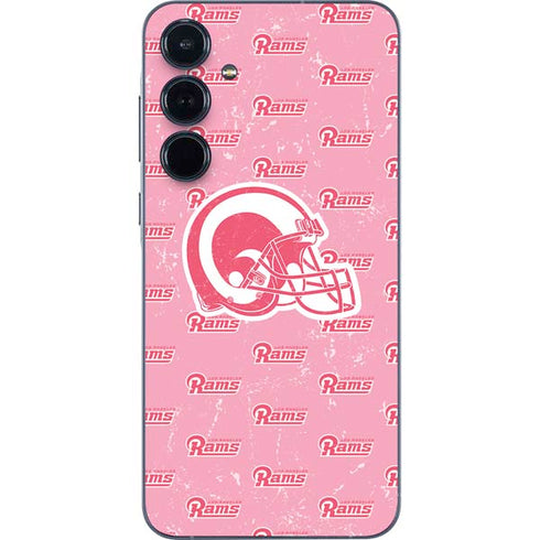 NFL Los Angeles Rams Pink Logo Blast Galaxy A55 5G Skin