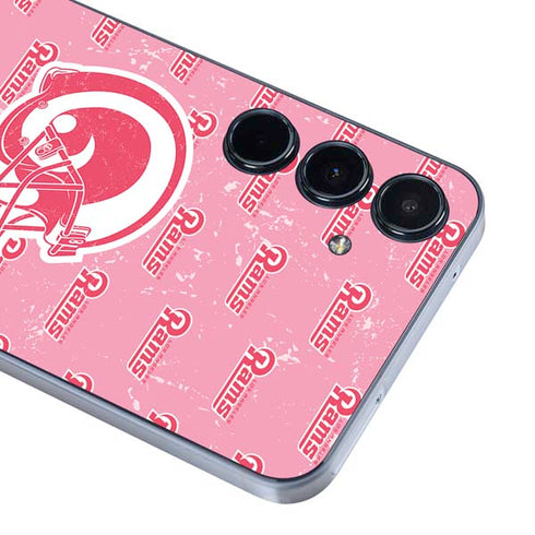 NFL Los Angeles Rams Pink Logo Blast Galaxy A55 5G Skin
